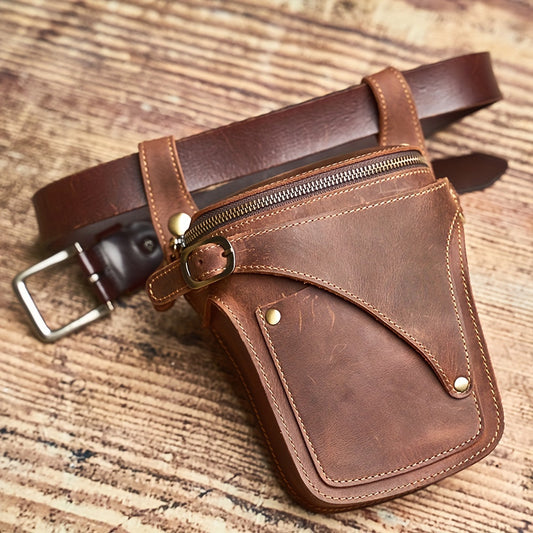 Vintage Buffalo Leather Fanny Pack