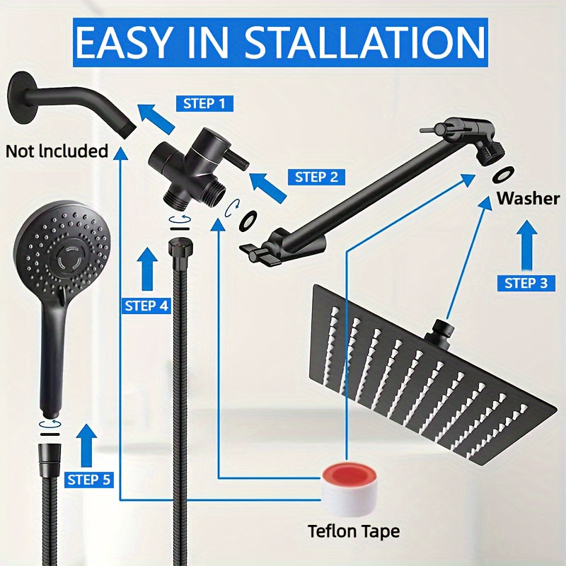 1 Set Modern Luxury Shower Head