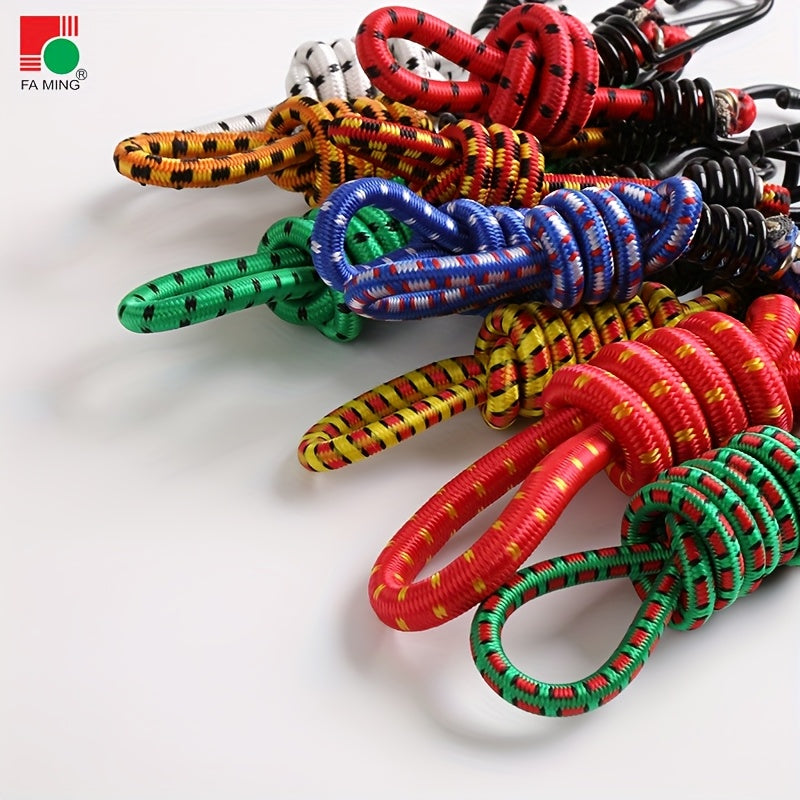 Elastic Strapping Rope with Double Hooks for Securing Luggage in Cars