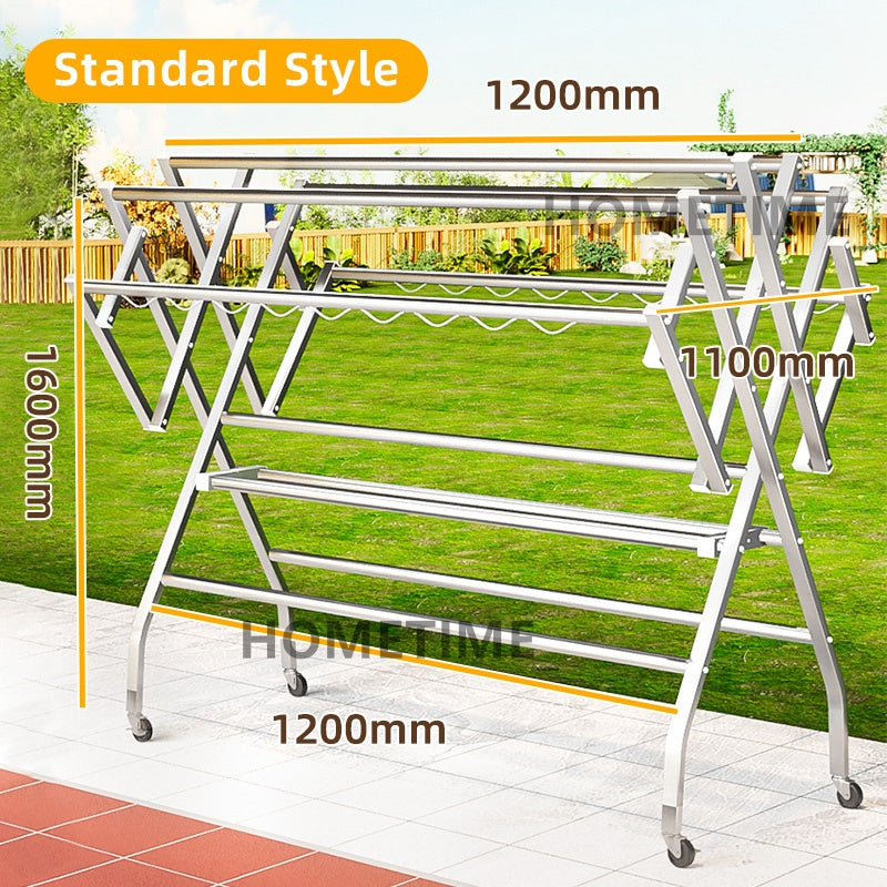 Stainless Steel Foldable Clothes Drying Rack