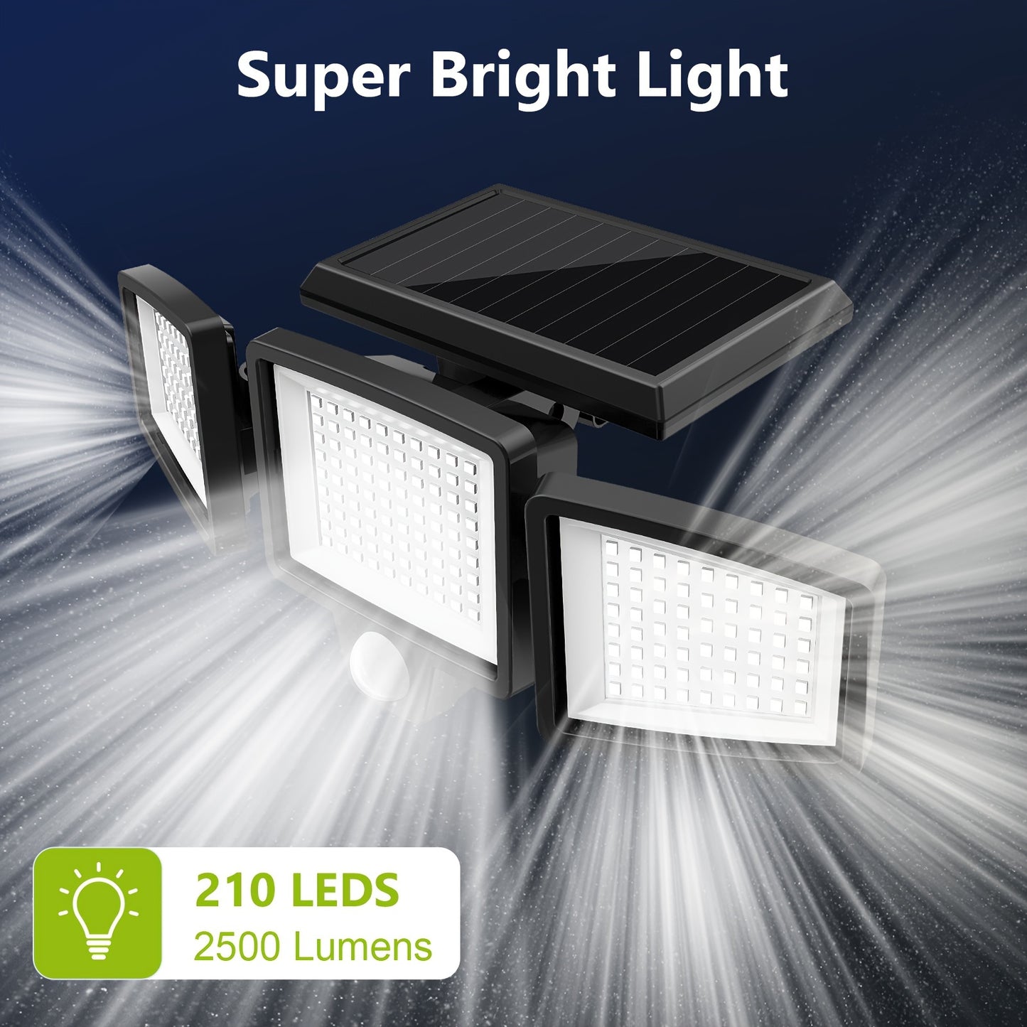 (1Pack)Solar Outdoor Light with Remote Control