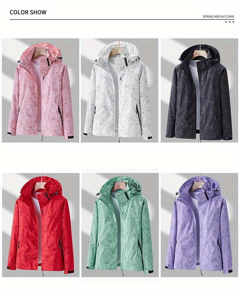 Women'S Lightweight Windproof Hooded Jacket