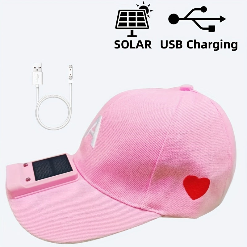 Solar-Powered LED Baseball Cap Headlamp