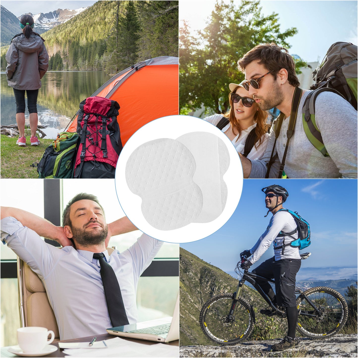 200pcs Disposable Unisex Underarm Sweat Pads