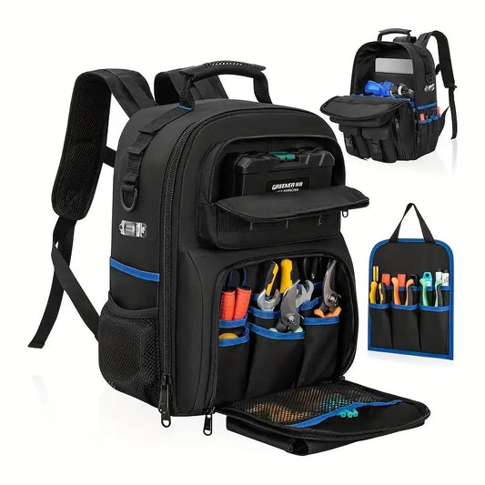 Heavy-Duty Electrician Tool Backpack