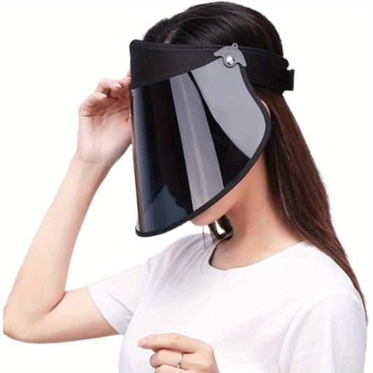 Black transparent bicycle visor
