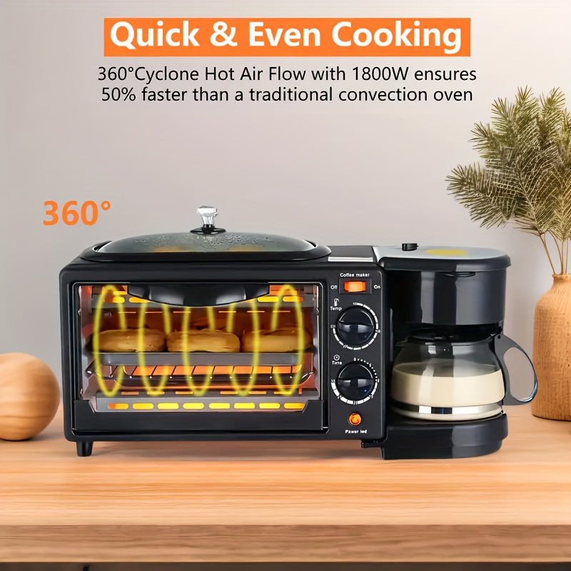 [Portable Oven] Equipped with A Non-stick Die-cast Grill