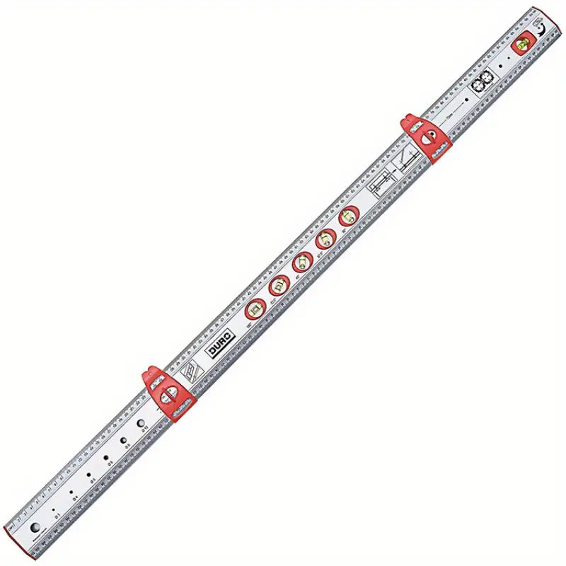 Dual-Angle Level with Red Clamps
