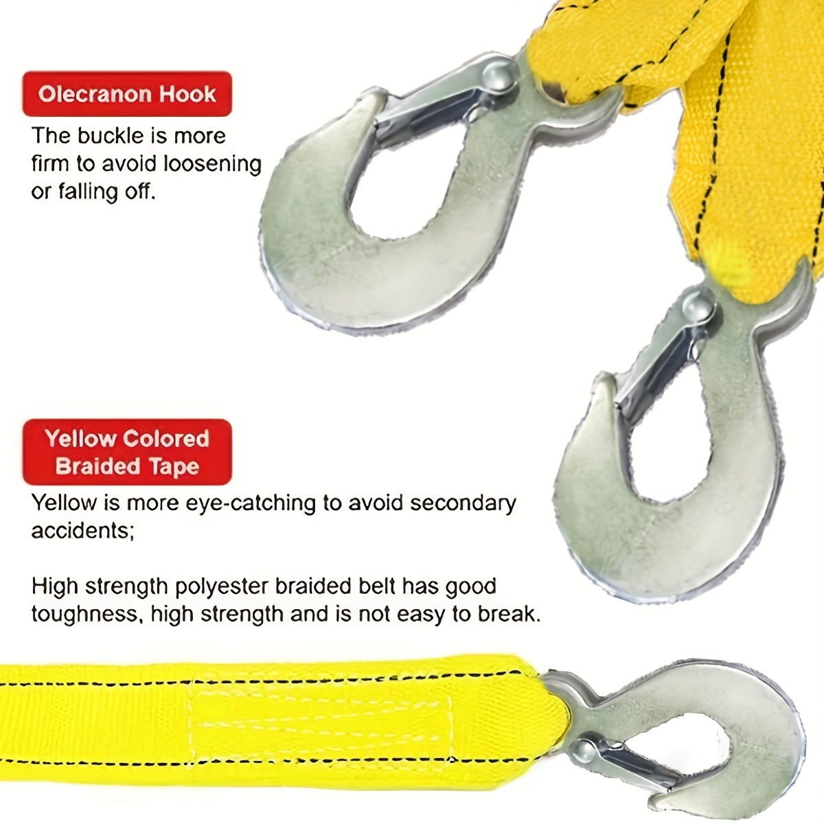 Thickened tow rope traction belt