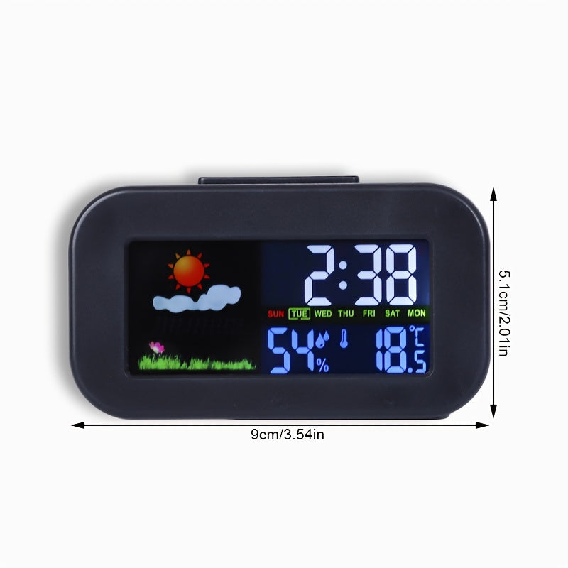 Vibrant Color Display Weather Station Clock