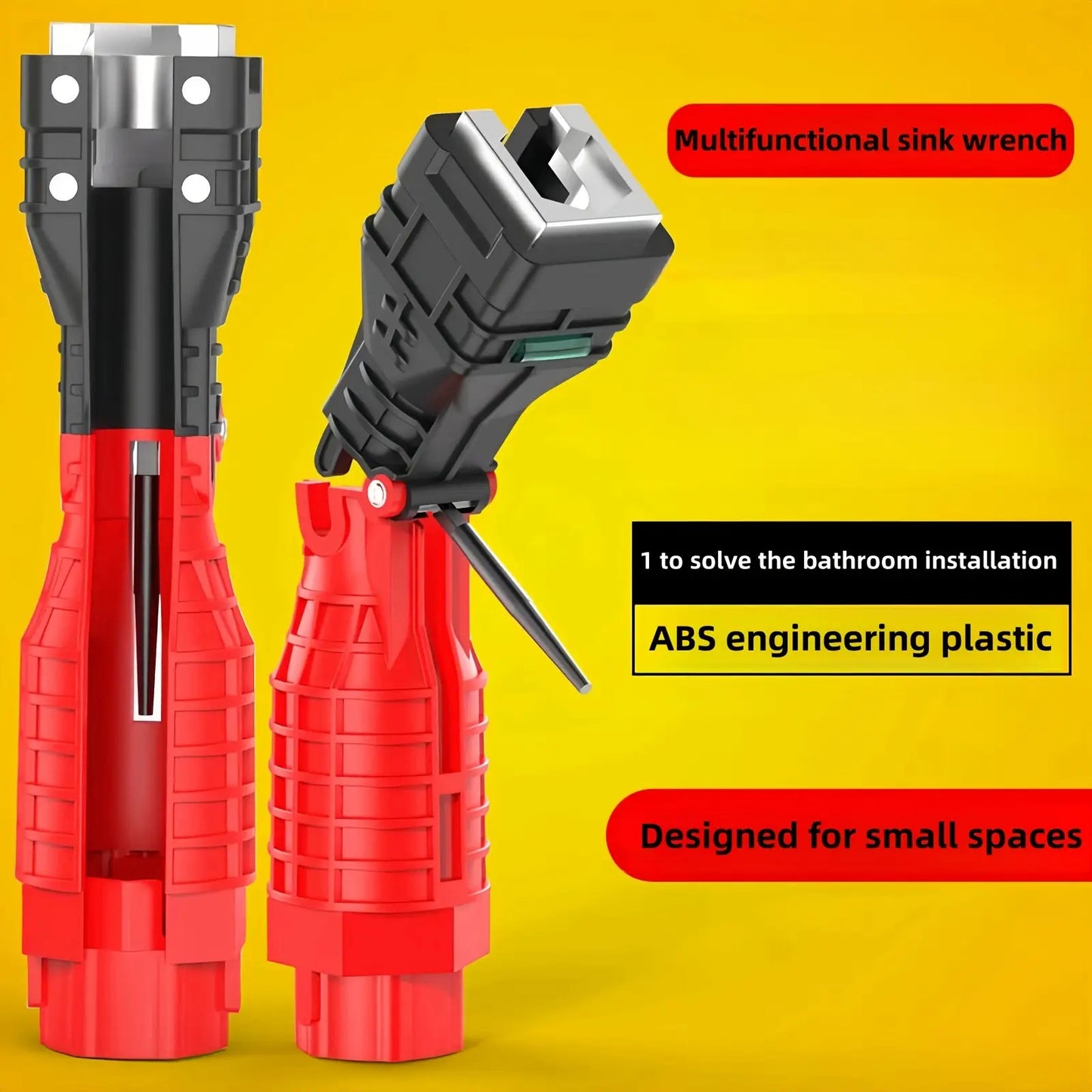 2pcs 18-in-1 multifunctional sink wrench Bathroom wrench