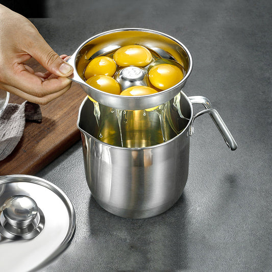 2pcs  Premium Large Capacity 304 Stainless Steel Egg White Separator