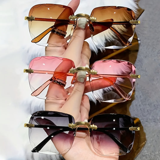 Stylish Rimless Square Fashion Glasses