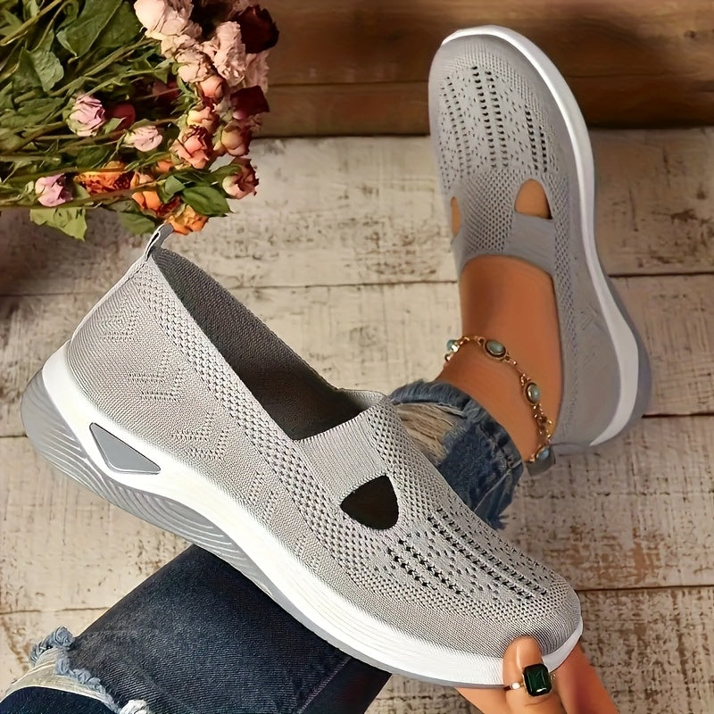 Women Orthopedic plaid Slip On Sneakers