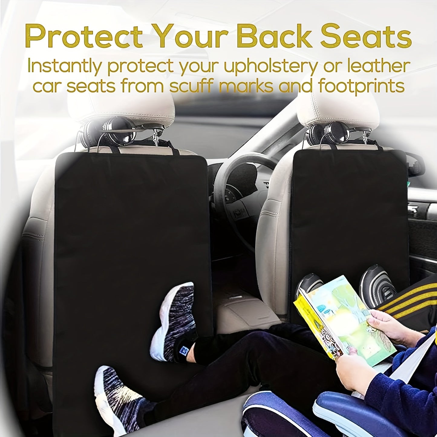 2pcs car seat backrest anti-kick protection