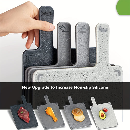 4-in-1 Durable Kitchen Cutting Board Set