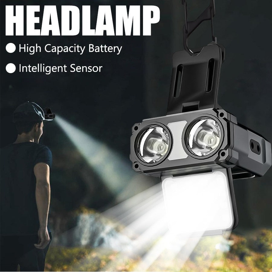 2pcs Hat Clip Light LED Sensor Headlamp