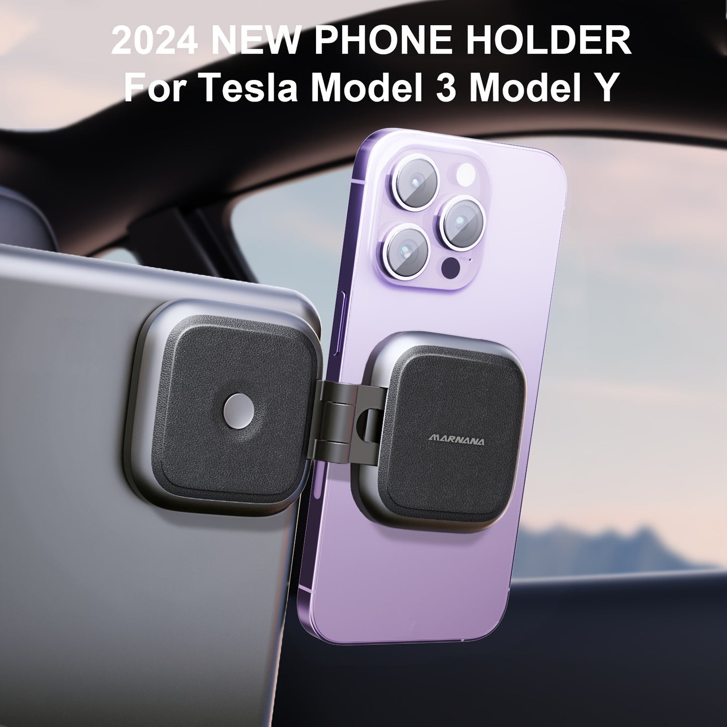 Foldable Magnetic Car Phone Holder