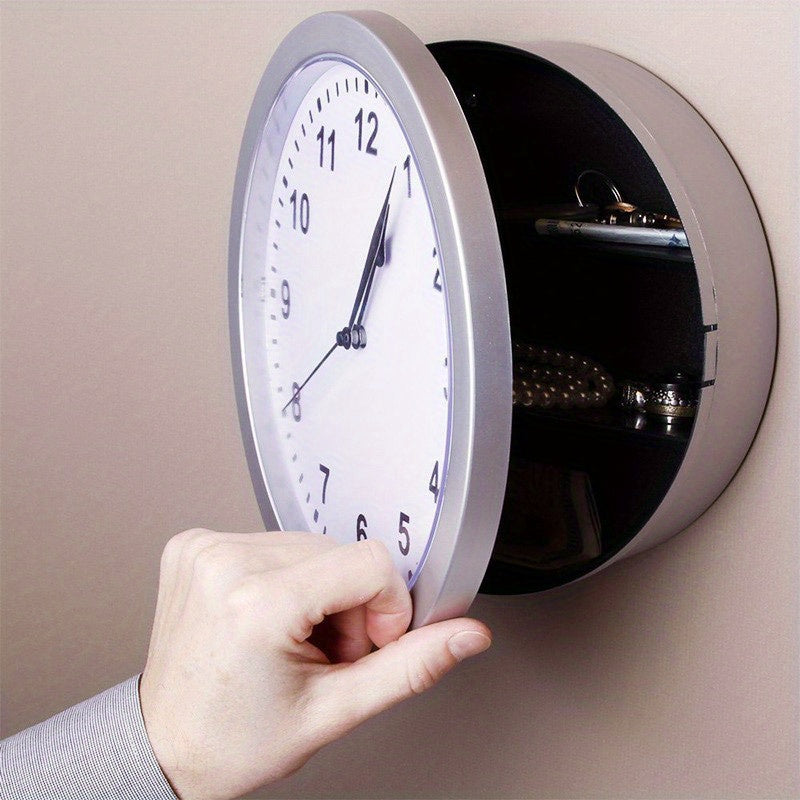 Vintage Wall Clock Featuring a Hidden Safe And Jewelry Compartment
