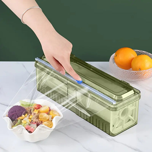 Upgraded Thick Cling Film Dispenser with Suction Base