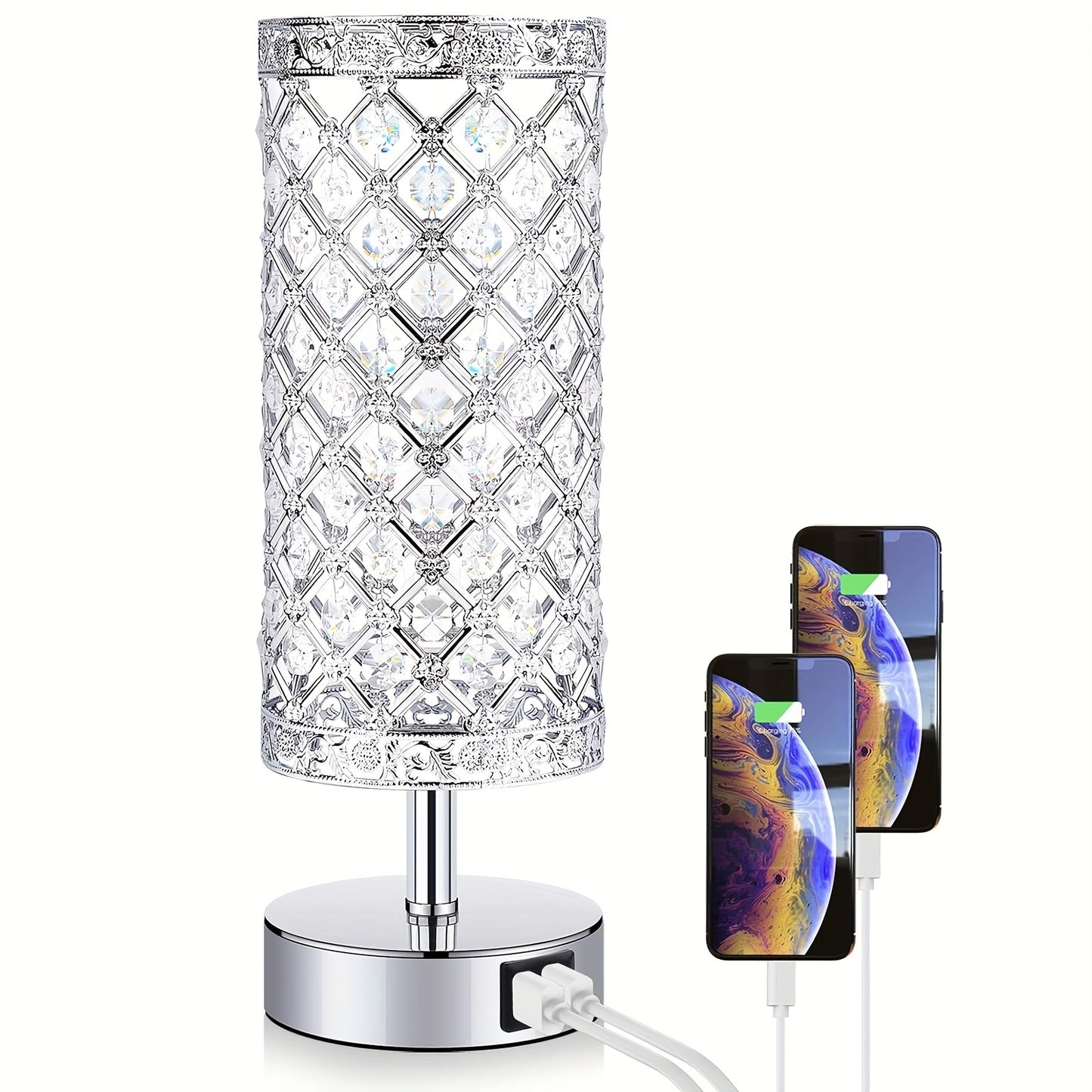 1 Pack Touch Control Crystal Table Lamp