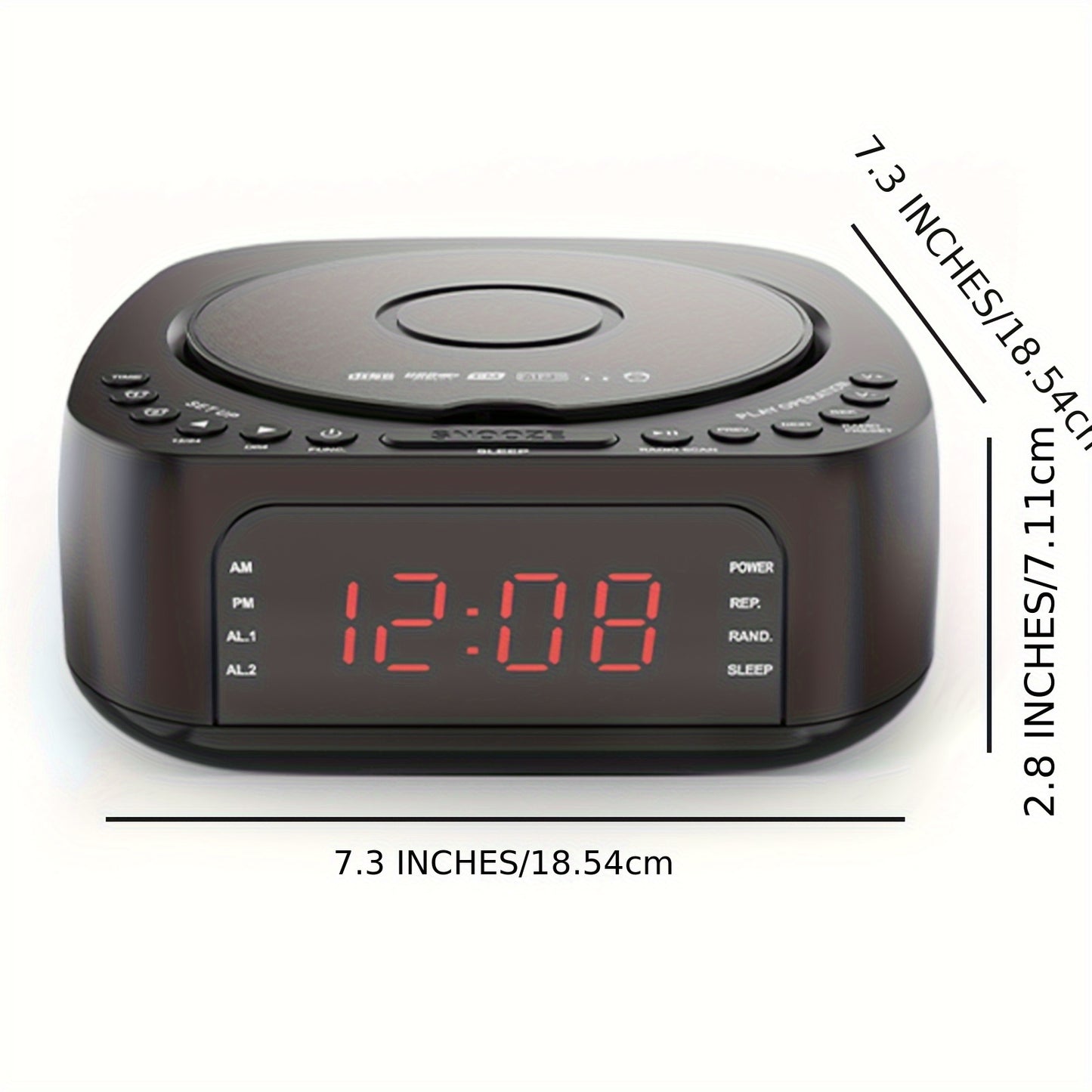 CD Player Alarm Clock Radio with Remote