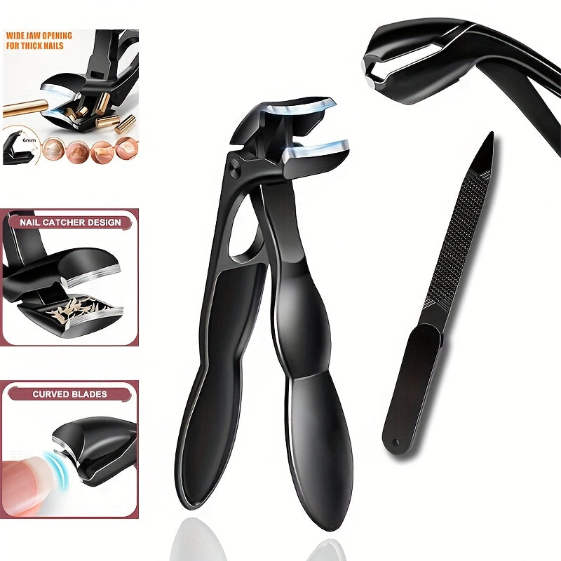 Curved tip nail clippers