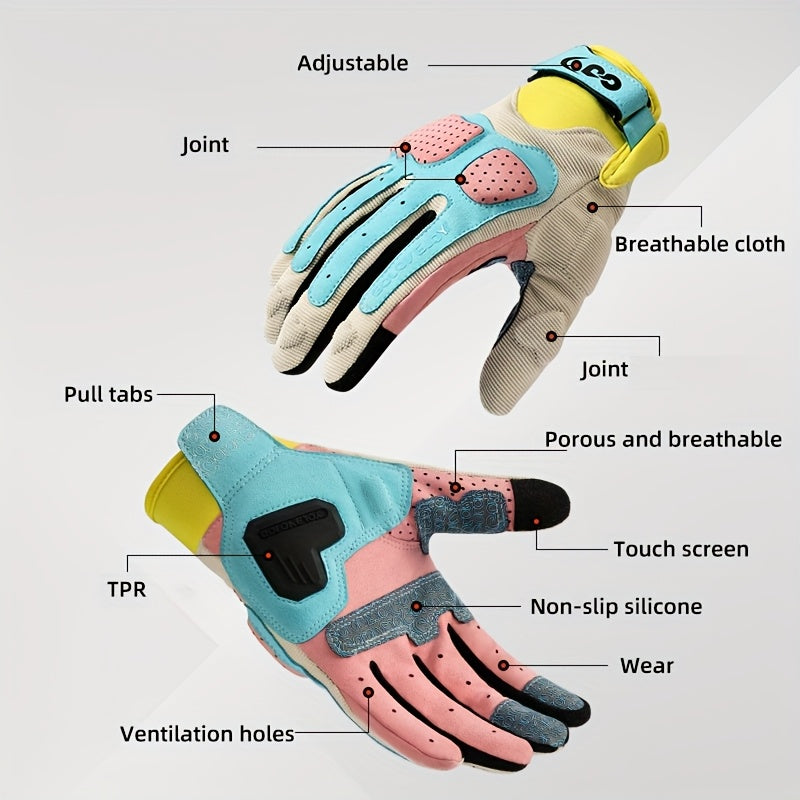 1 Pair Thick Non-Slip Professional Riding Gloves
