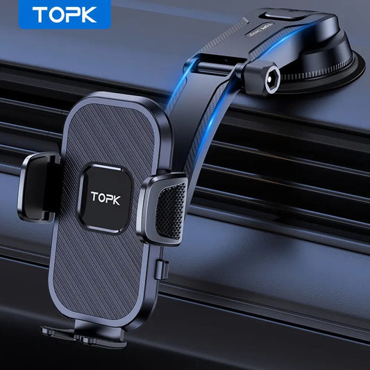 Enhanced Adjustable Cell Phone Holder for Car Dashboard