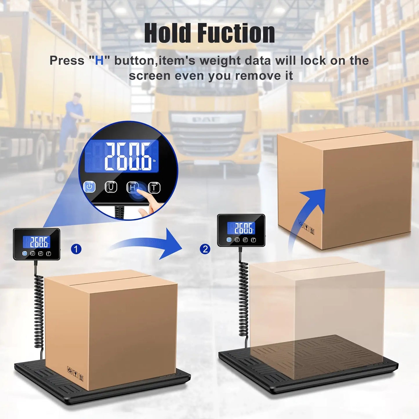 660lb Heavy-Duty Digital Scale