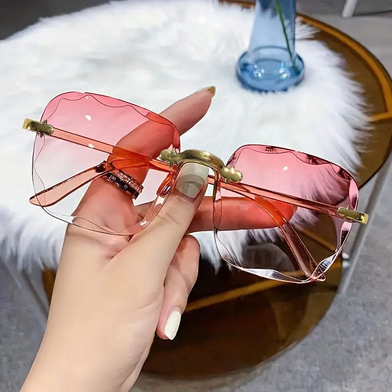 Stylish Rimless Square Fashion Glasses