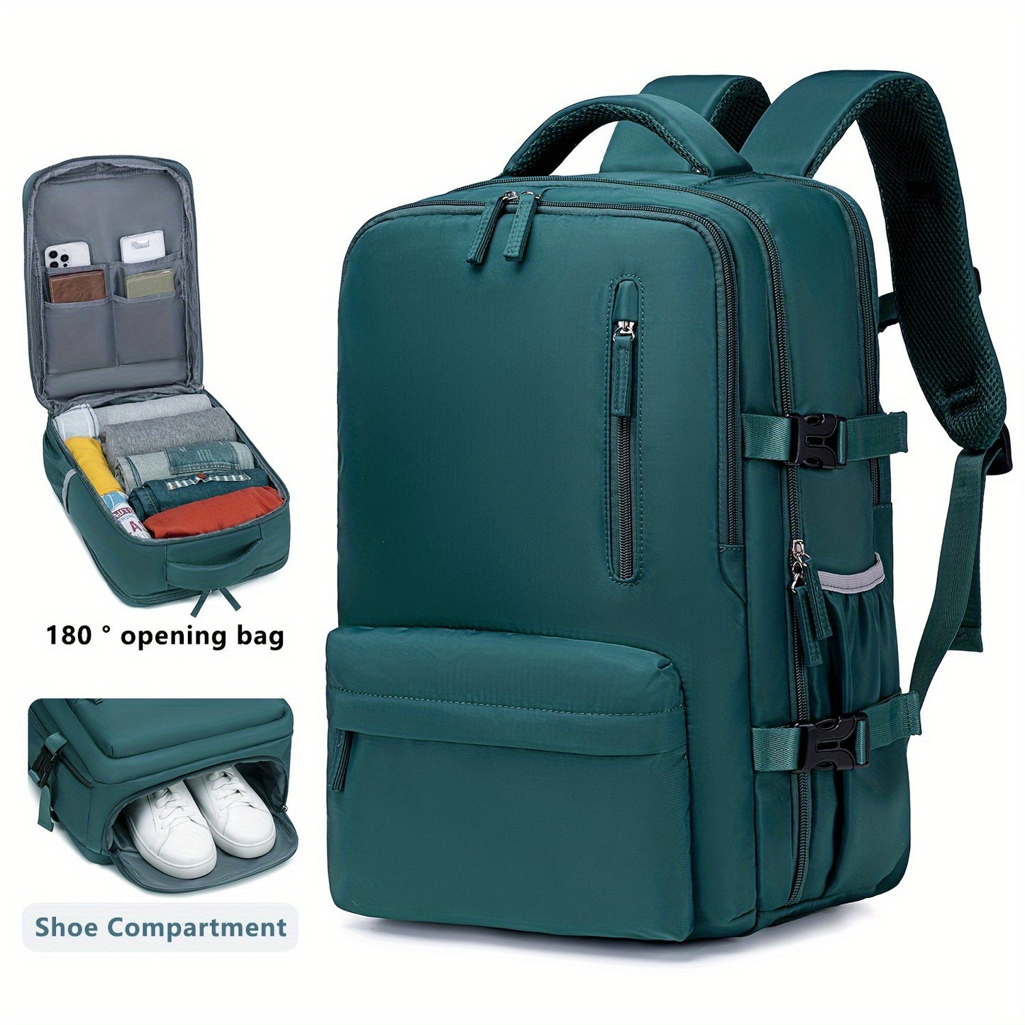 Multi functional large capacity independent compartment leisure backpack