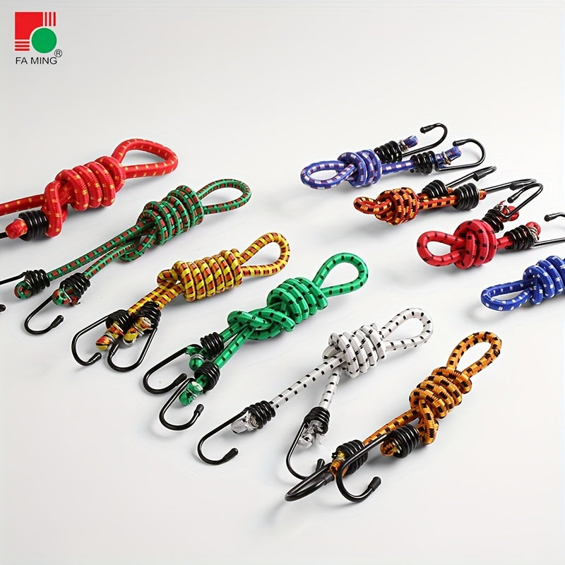 Elastic Strapping Rope with Double Hooks for Securing Luggage in Cars