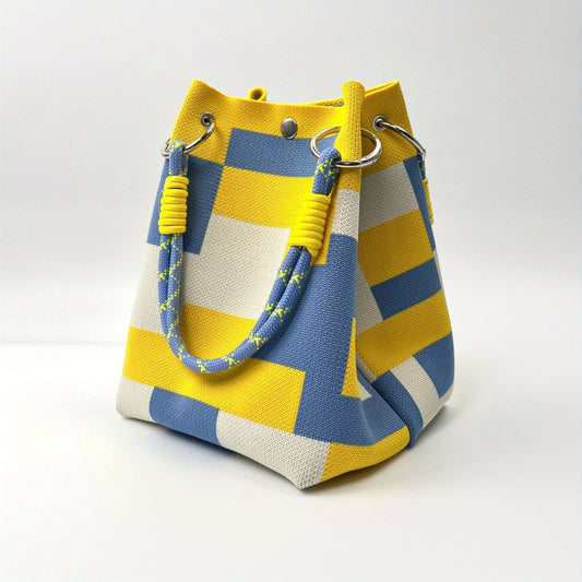 Vintage Floral Knit Handbag