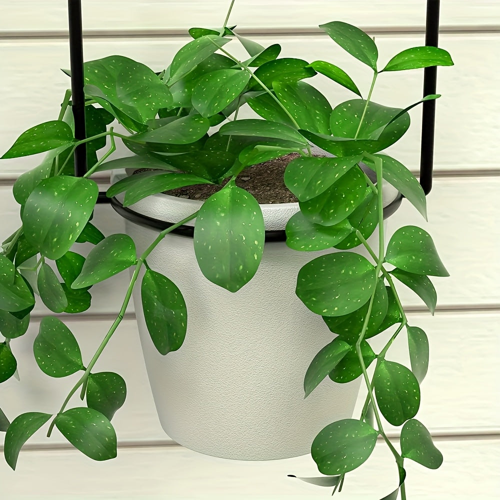 1 Set Expandable & Slide-Out Kitchen Rack with 5 Flower Pots