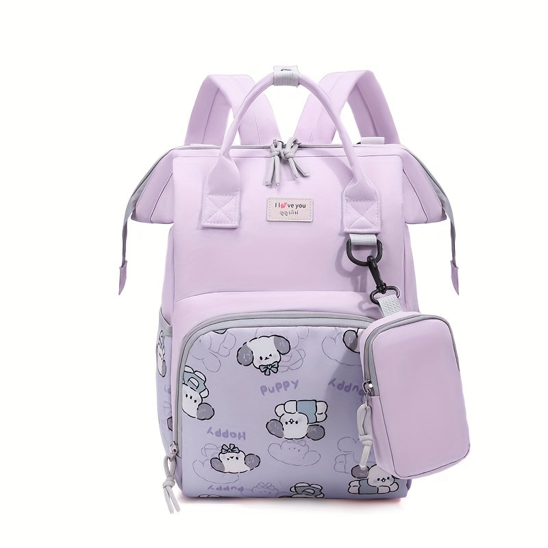 Spacious Cute Cartoon Prints Backpack