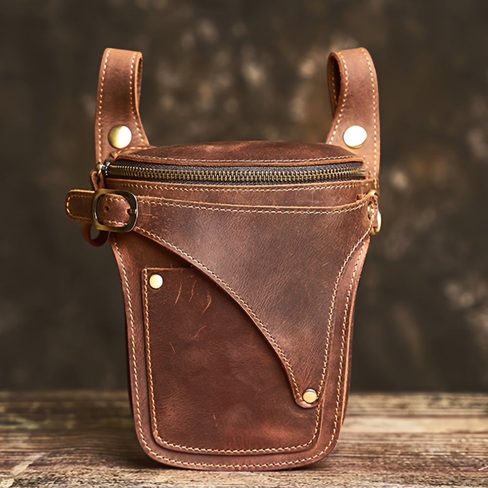 Vintage Buffalo Leather Fanny Pack