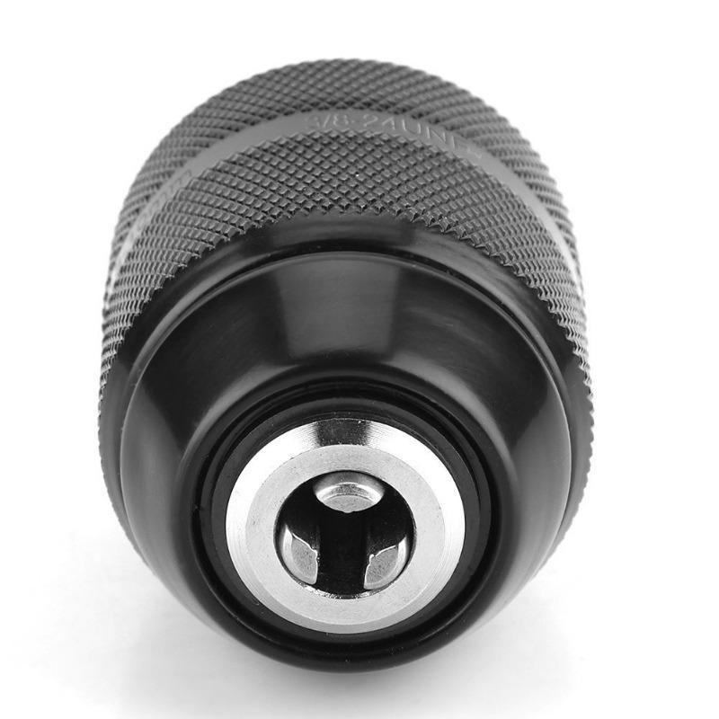 Threaded interface full metal hand-tight drill chuck