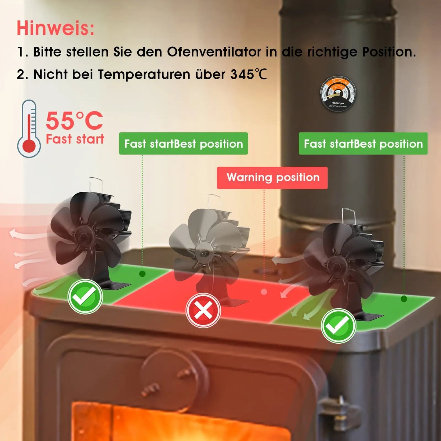 Fireplace fan