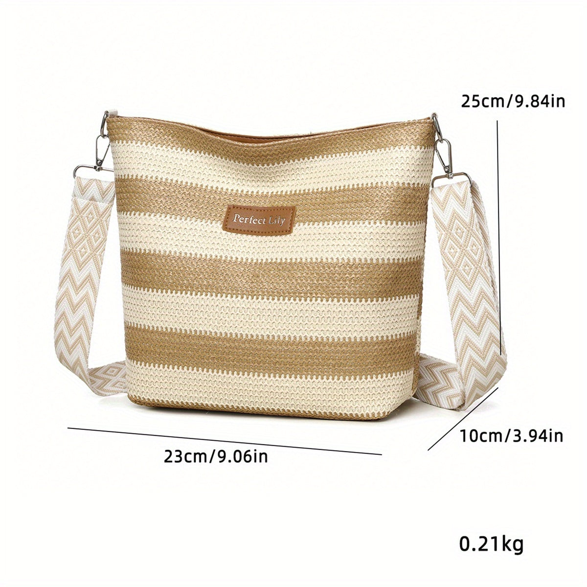 Women's Elegant Woven Crossbody Bag