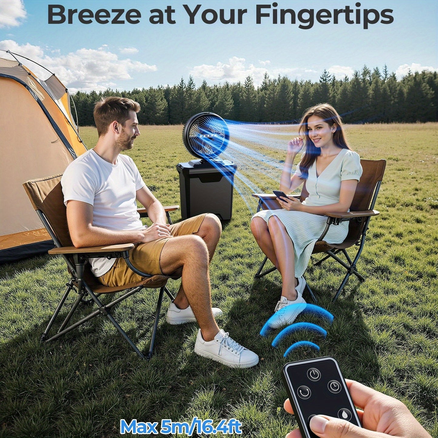 10 Inch Camping Misting Fan