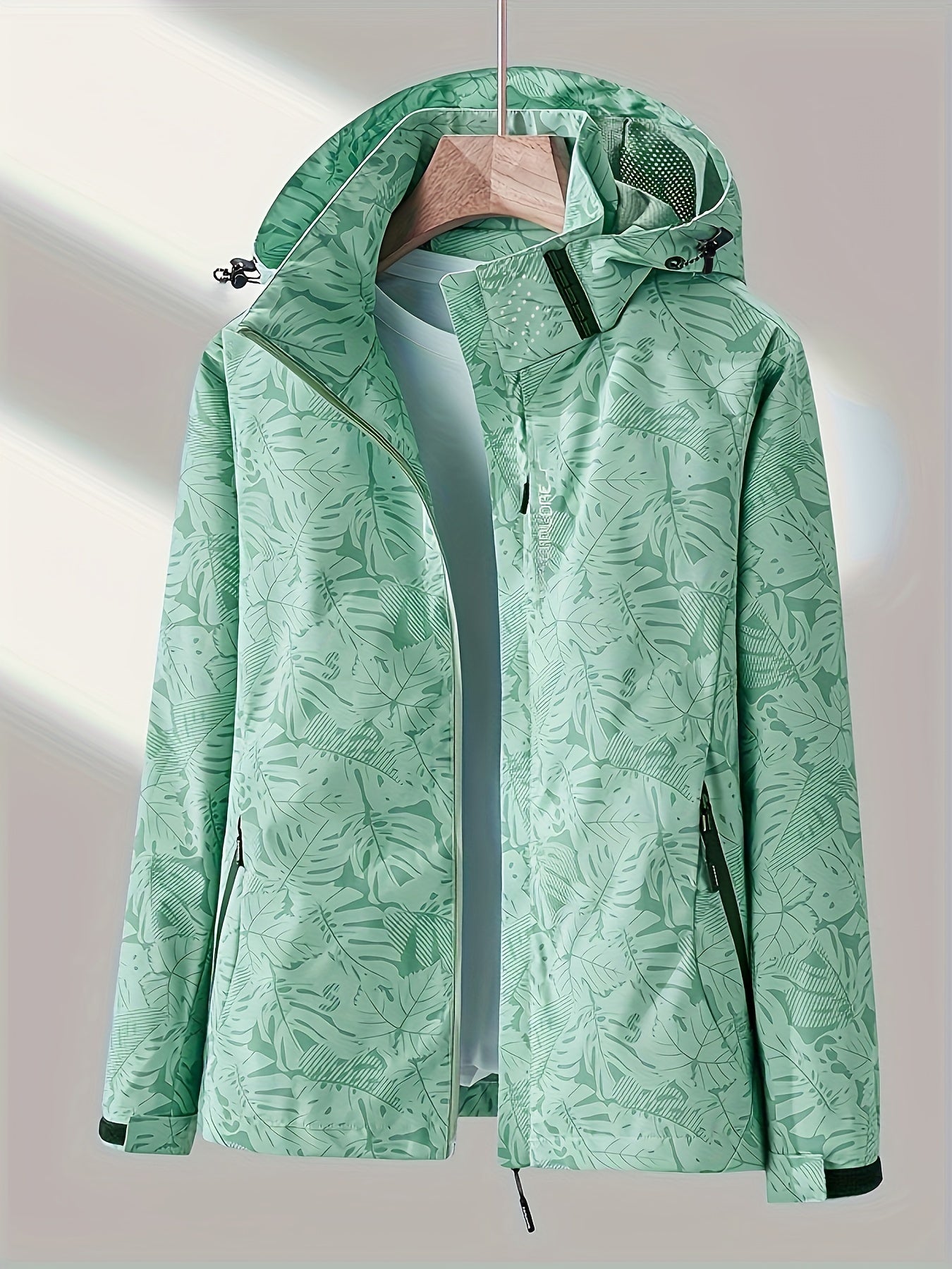 Women'S Lightweight Windproof Hooded Jacket