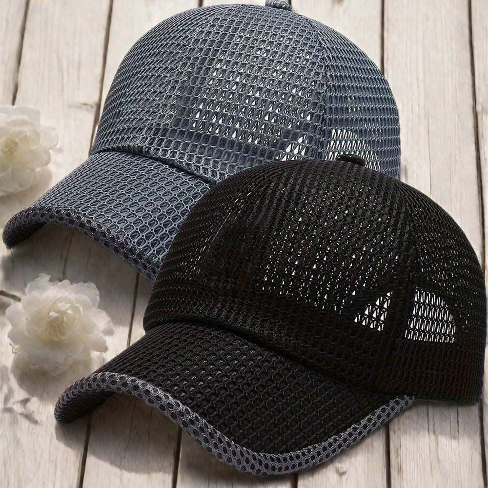 Breathable mesh baseball cap