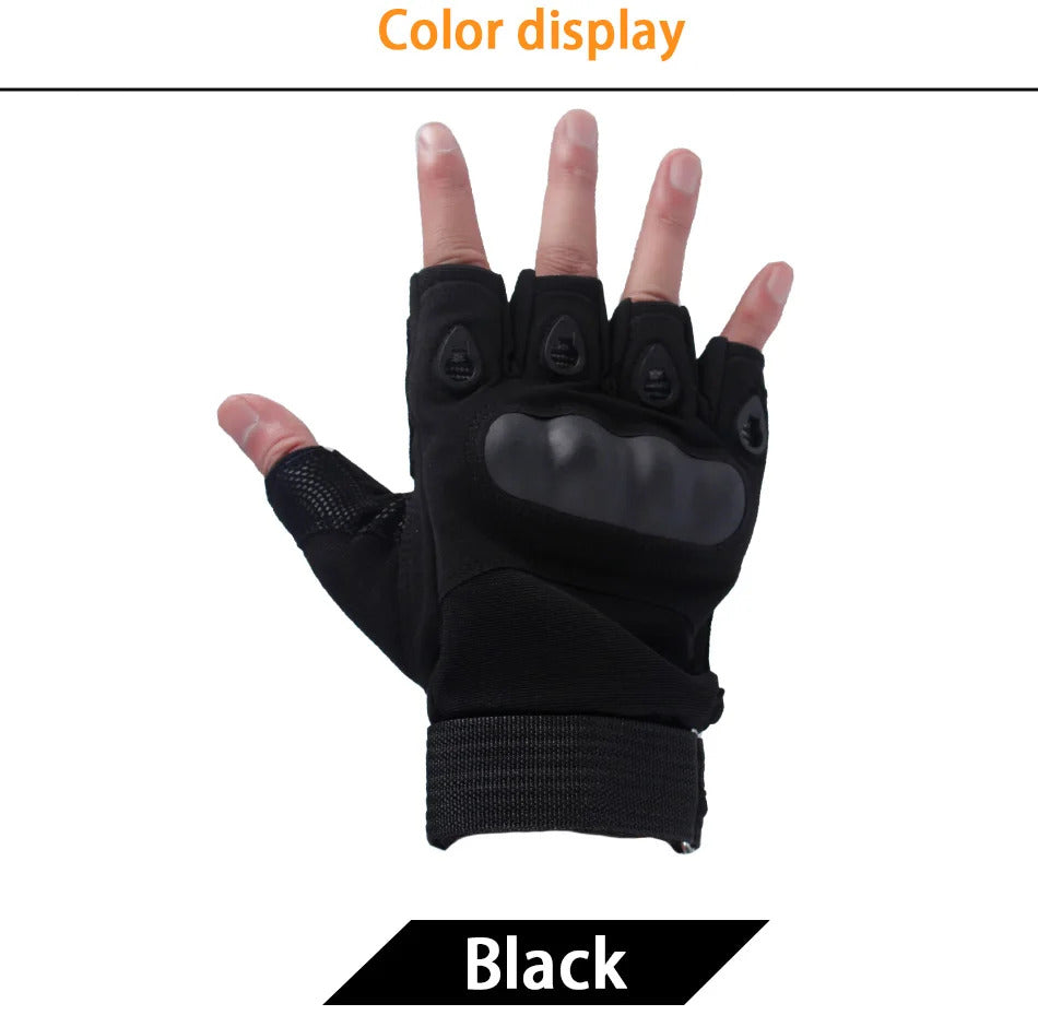 Tactical Hard Knuckle Half finger Gloves