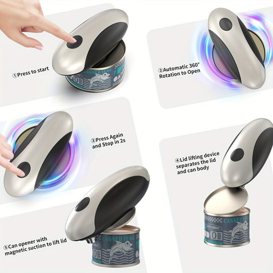 Fully automatic electric can opener