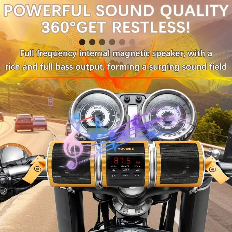 Wireless Motorcycle Stereo Speakers