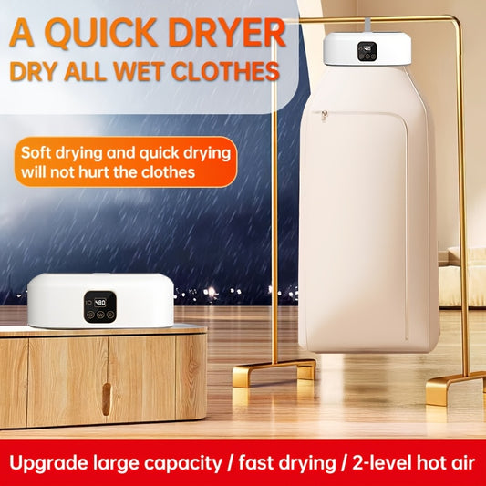Upgraded Portable Mini Dryer with Timer Function