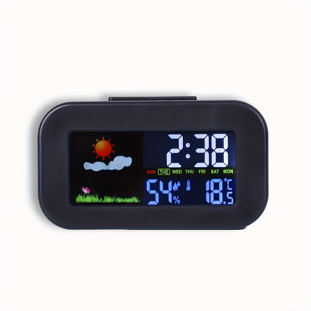 Vibrant Color Display Weather Station Clock