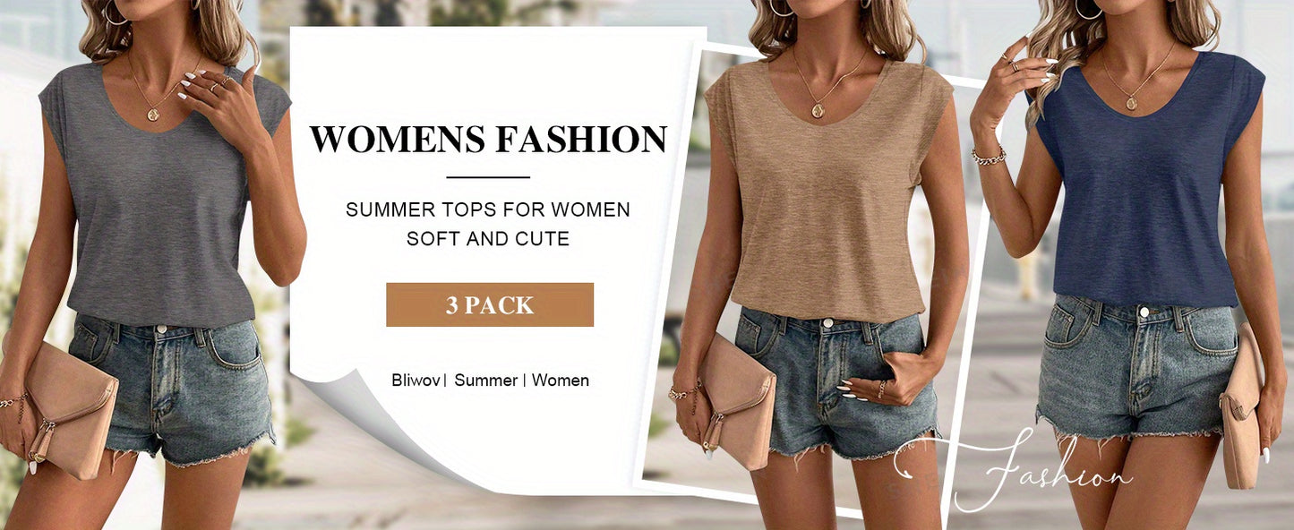 Women's V Short Sleeve Tank Top T T-shirt Spring Summer Casual Loose Basic Top 2025Fashion Clothing