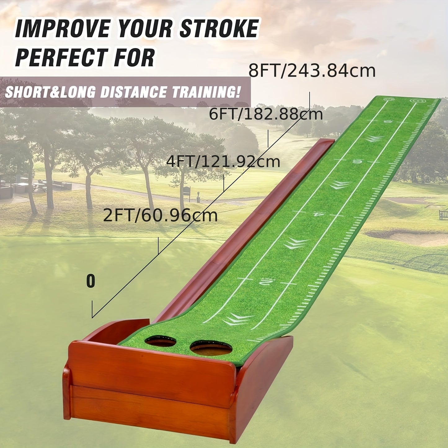 [Golf Putting Mat] 2.5m PGM Golf Putting Mat
